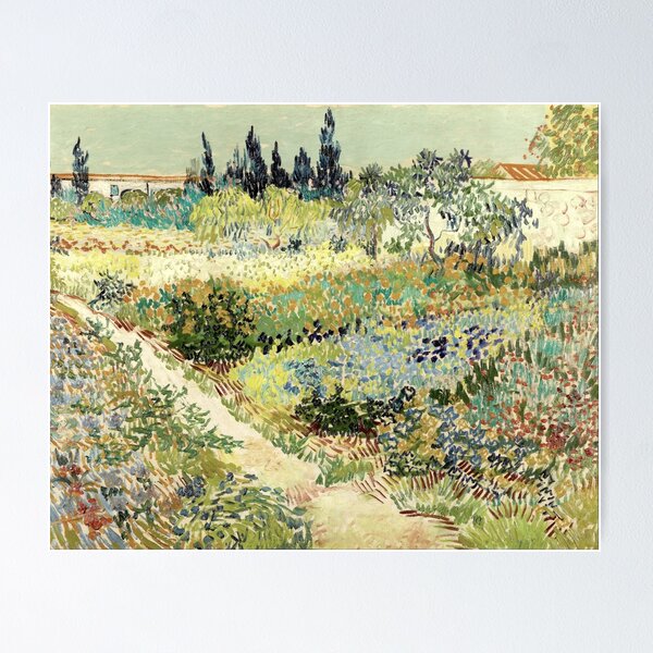 Item preview, Vincent Van Gogh Garden at Arles designed and sold by PureVintageLove.
