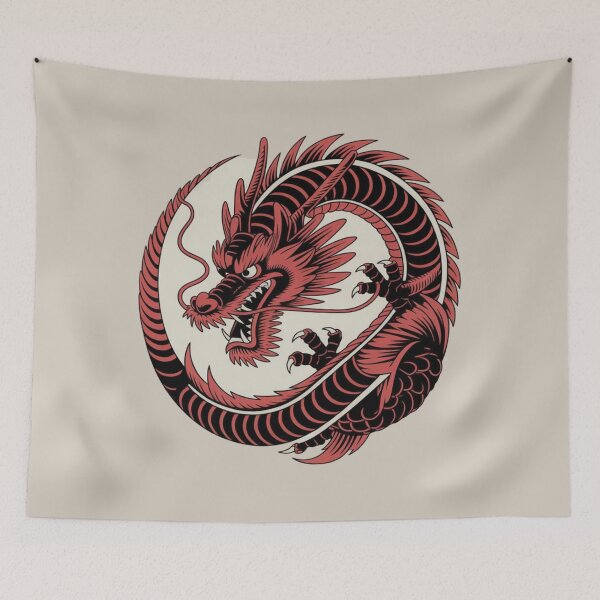 Item preview, japanese dragon designed and sold by 123ks.