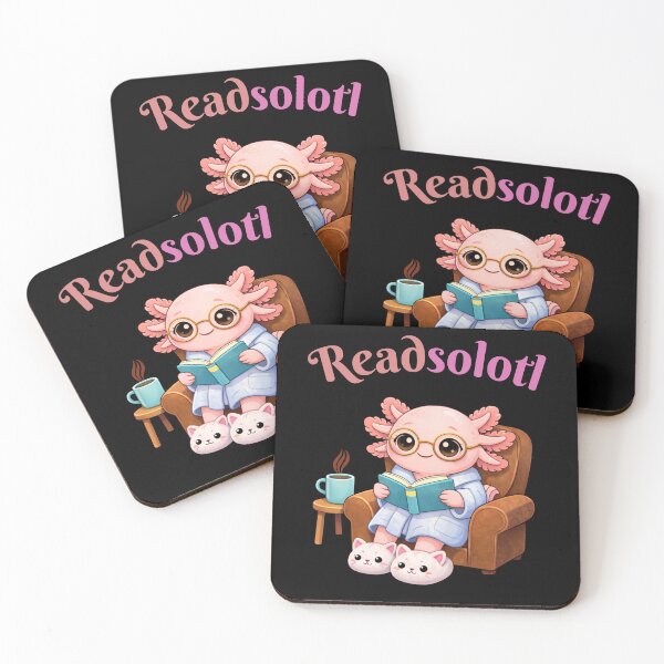 Item preview, Readsolotl – Cute Cozy Axolotl Reading a Book designed and sold by CyrilloArt.