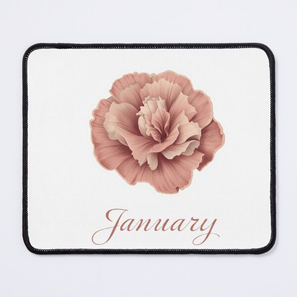 Item preview, January Birth Flower - Carnation Art Print designed and sold by AnnaMazingShop.