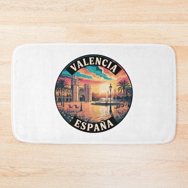 Item preview, Valencia Spain: Plaza de la Reina Illustration designed and sold by CircinusStore.