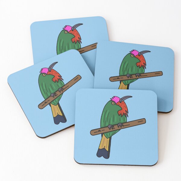 Item preview, Red Bearded Bee-eater - A Derpybird Design designed and sold by YOjosie.