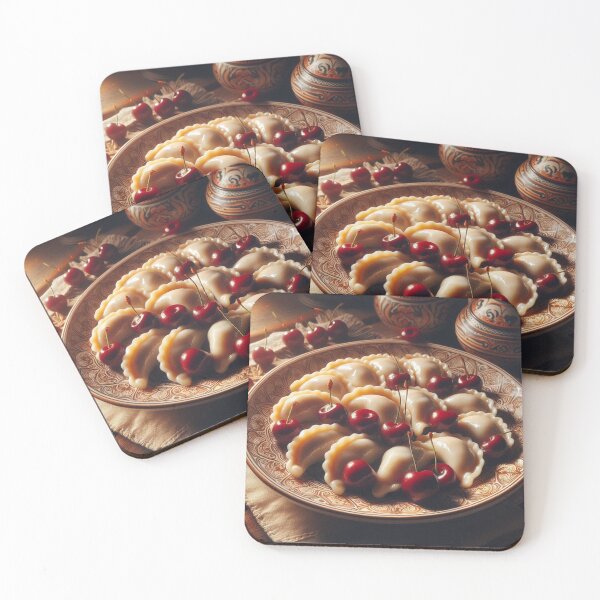 Item preview, Traditional Cherry Vareniki - Rustic Slavic Food Art designed and sold by RoshkaShop.