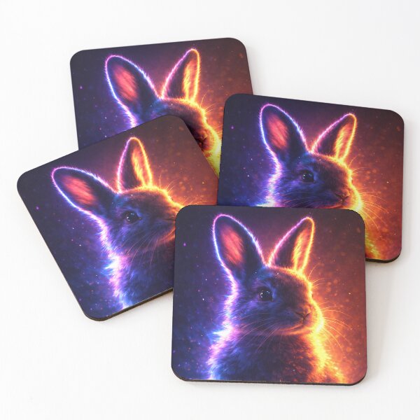 Item preview, Glowing Bunny Portrait designed and sold by ApGraphicDesigns.