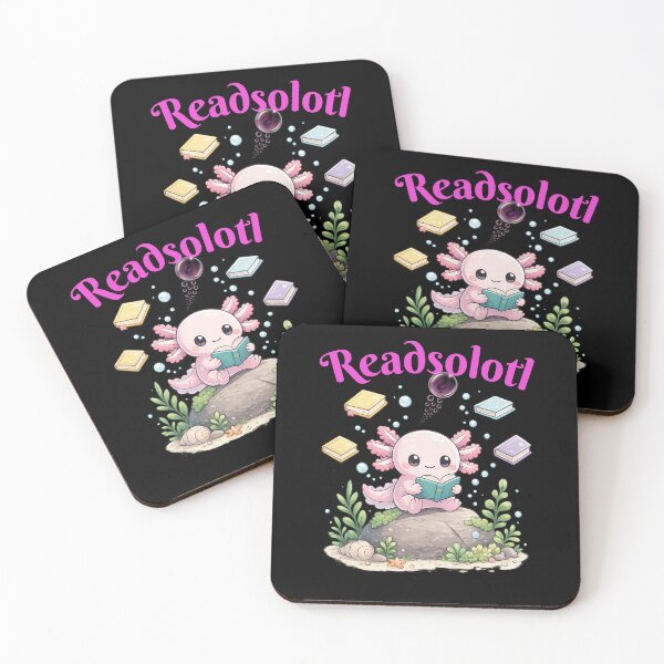 Item preview, Readsolotl – Cute Axolotl Reading a Book designed and sold by CyrilloArt.