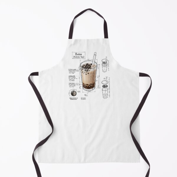 Item preview, Boba Bubble Tea - Technical Drawing designed and sold by Rhu Creations.