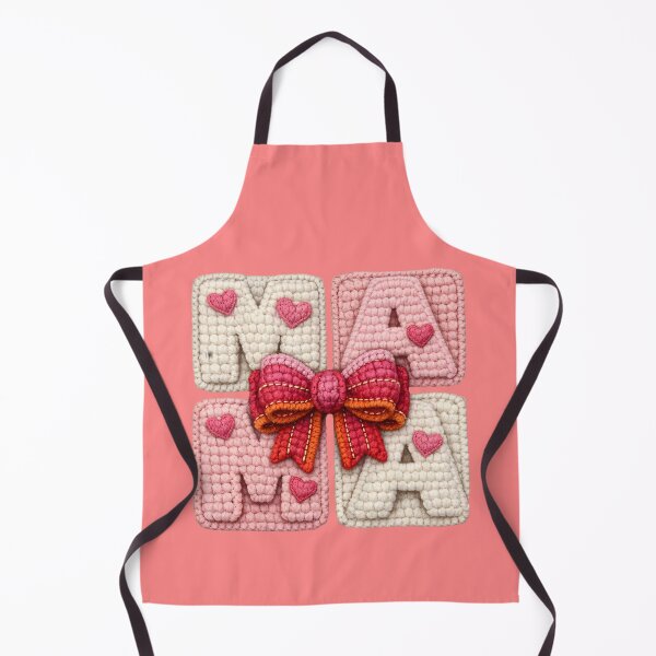 Item preview, Block Letter Layout MAMA Crochet Mother's Day Coquette Bow designed and sold by Jokerstyle.