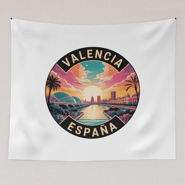 Item preview, Valencia Spain: Modern and Historic Skyline designed and sold by CircinusStore.