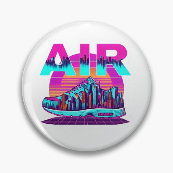 Item preview, AIR New York Skyline Urban Sneaker Sticker designed and sold by Imaginarium of Chaos falcon88 .