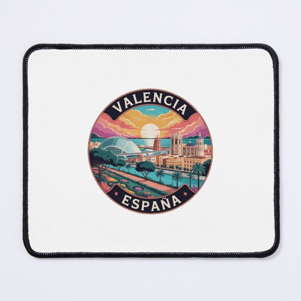 Item preview, Valencia Spain Sunset: Modern and Coastal Skyline designed and sold by CircinusStore.