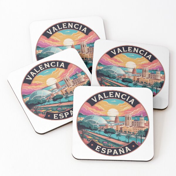 Item preview, Valencia Spain Sunset: Modern and Coastal Skyline designed and sold by CircinusStore.