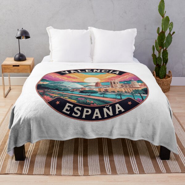 Item preview, Valencia Spain Sunset: Modern and Coastal Skyline designed and sold by CircinusStore.