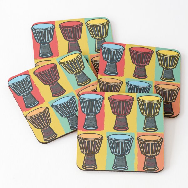 Item preview, African Djembe Drums Pop Art designed and sold by MammothArt.