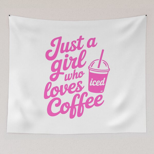 Item preview, Just A Girl Who Loves Iced Coffee! Funny Coffee Lover Gift designed and sold by PMCreative.
