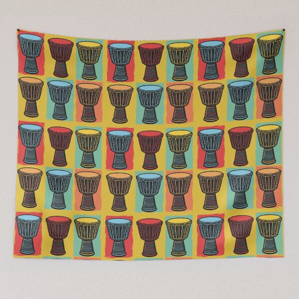 Item preview, African Djembe Drums Pop Art designed and sold by MammothArt.