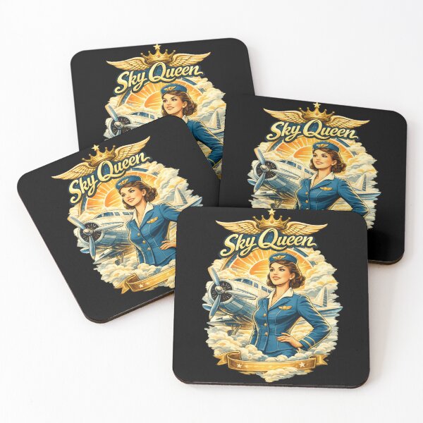 Item preview, Vintage Sky Queen Aviator Woman – Retro Aviation  designed and sold by SidTastic .