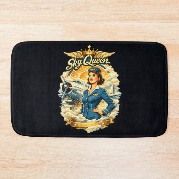 Item preview, Vintage Sky Queen Aviator Woman – Retro Aviation  designed and sold by SidTastic .