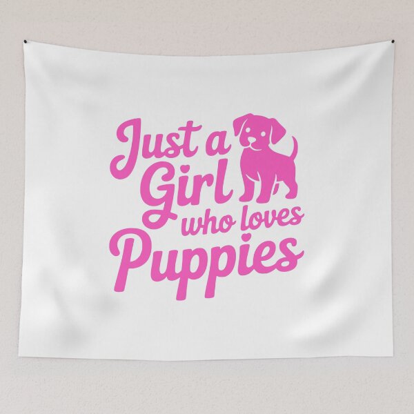 Item preview, Just A Girl Who Loves Puppies! Cute Dog Lover Gift designed and sold by PMCreative.