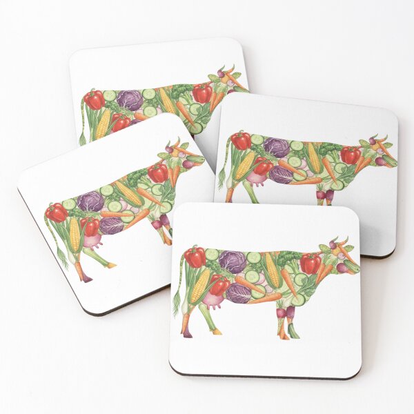 Item preview, Vegetable Cow Farm Animal Illustration designed and sold by Teenidesign .