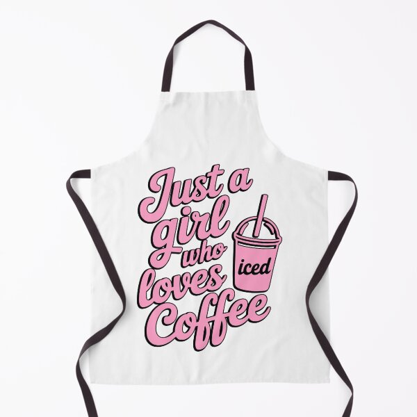Item preview, Just a Girl Who Loves Iced Coffee Cute Typography designed and sold by PMCreative.