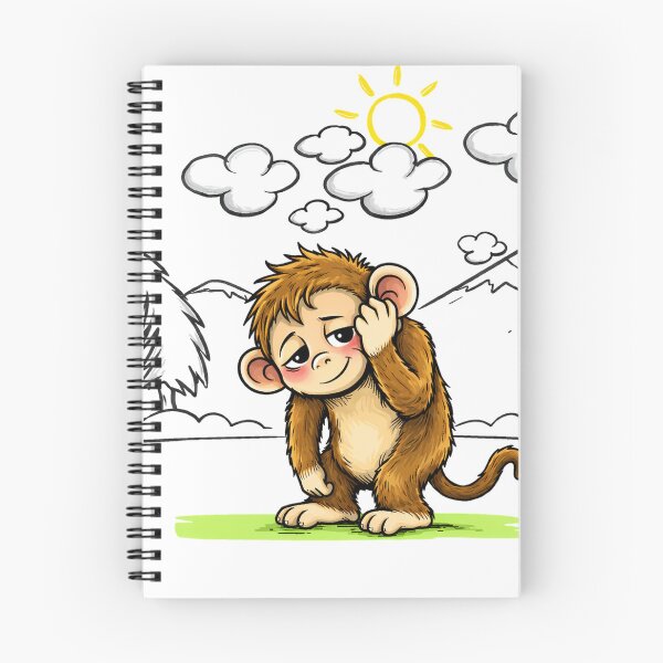 Item preview, Embarrassed Monkey – Mood Cartoon designed and sold by KumarGandhi.