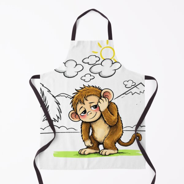 Item preview, Embarrassed Monkey – Mood Cartoon designed and sold by KumarGandhi.