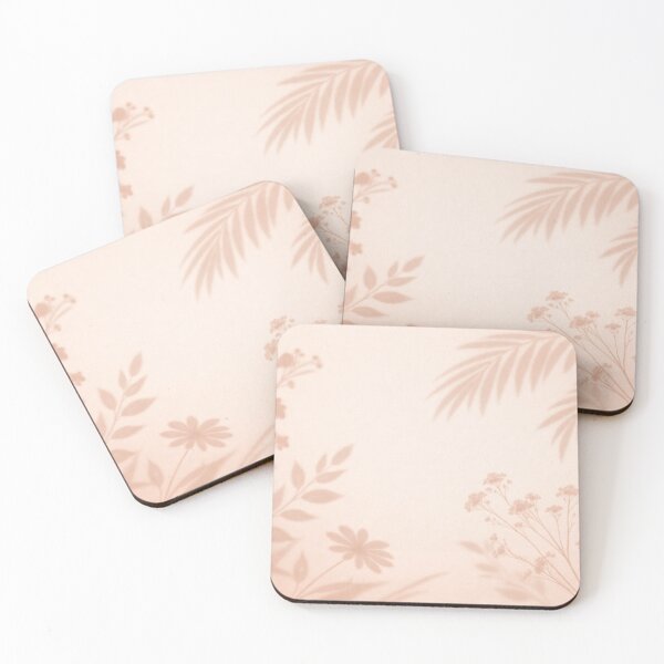 Item preview, Artistic Floral Shadows on a Peach Background designed and sold by DrizzyV.