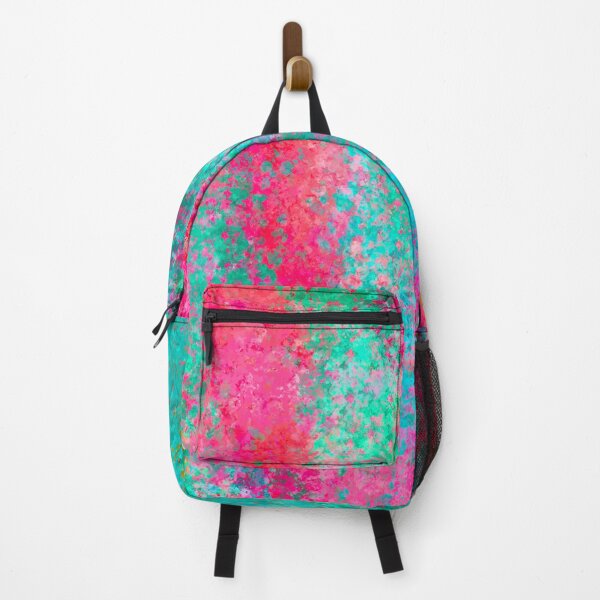 Item preview, Vibrant Pink and Teal Abstract Splash | Colourful Modern Digital Painting designed and sold by Brightful Creations .