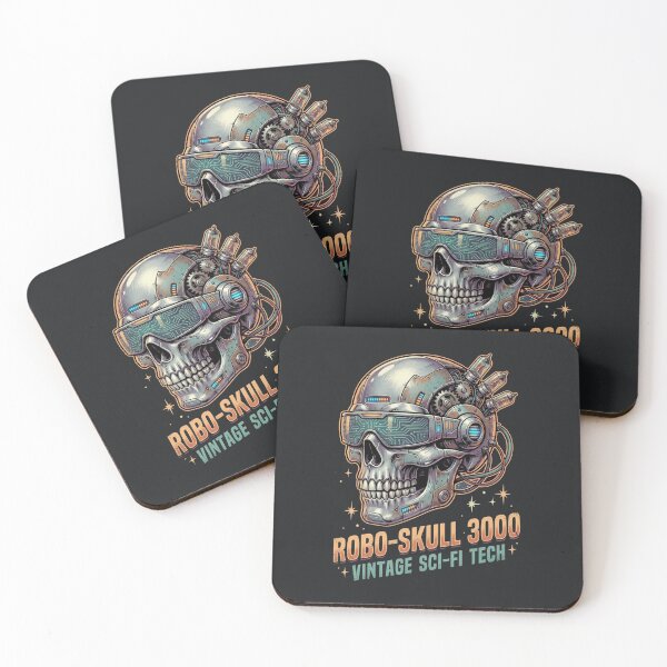 Item preview, Cyberpunk Robo Skull – Futuristic Sci-Fi Tech Aesthetic designed and sold by Taans-Creation.