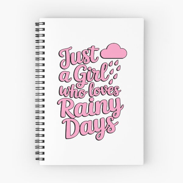 Item preview, Just a Girl Who Loves Rainy Days Cute Typography designed and sold by PMCreative.