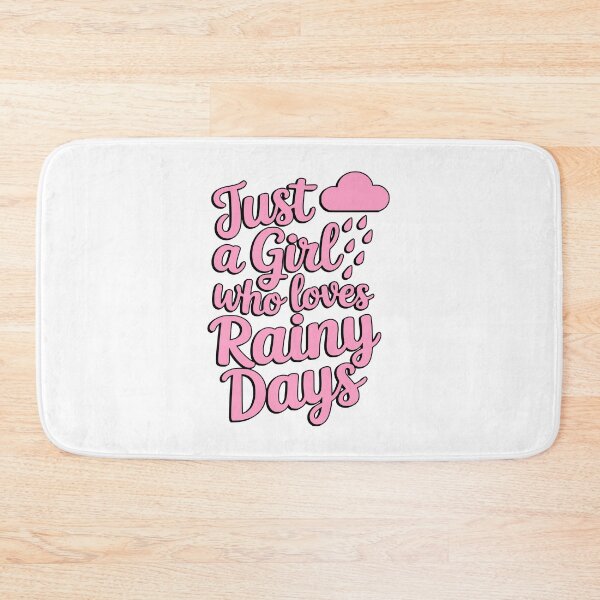 Item preview, Just a Girl Who Loves Rainy Days Cute Typography designed and sold by PMCreative.