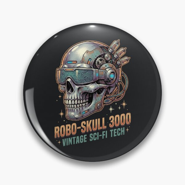 Item preview, Cyberpunk Robo Skull – Futuristic Sci-Fi Tech Aesthetic designed and sold by Taans-Creation.