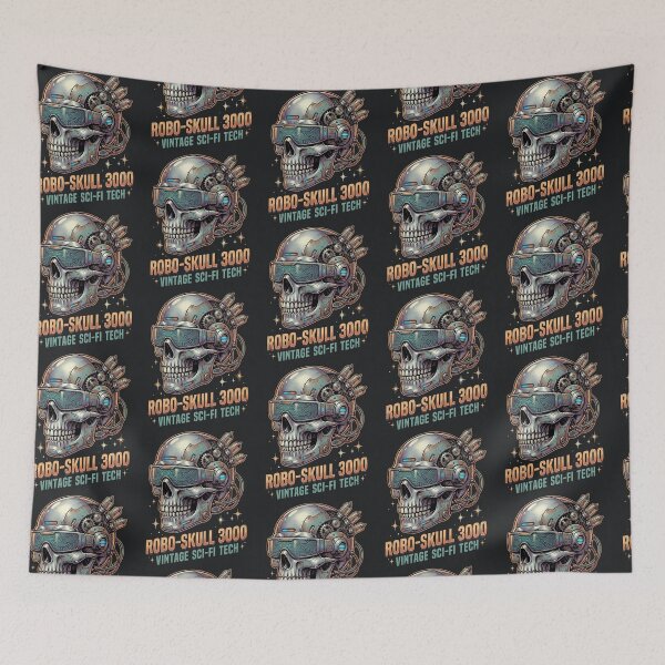 Item preview, Cyberpunk Robo Skull – Futuristic Sci-Fi Tech Aesthetic designed and sold by Taans-Creation.