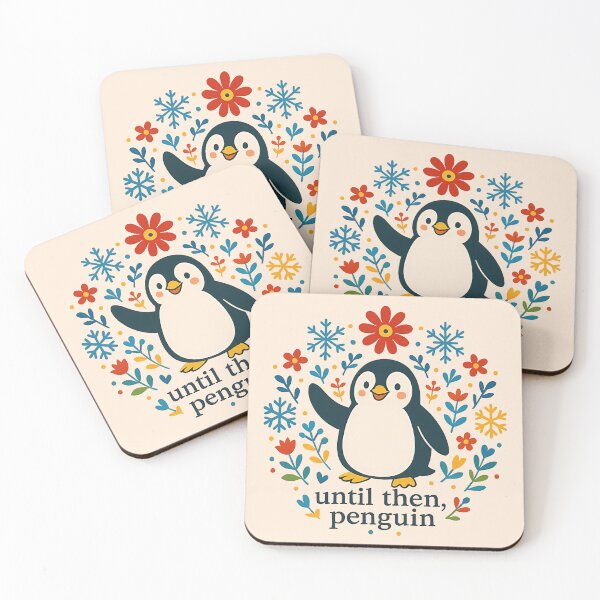 Item preview, Until Then Penguin – Scandinavian Folk Art Nursery Rhyme by heidiannemorris © designed and sold by FOLK ART FUSION by heidiannemorris.