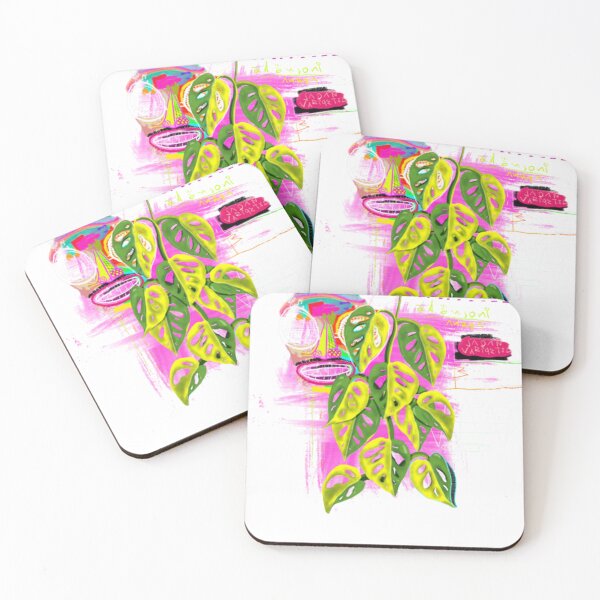Item preview, Jungle Plants Monstera Adansoni Yellow Varigated designed and sold by brotherplantart.