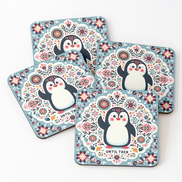 Item preview, Until Then Penguin – Scandinavian Folk Art Nursery Rhyme by heidiannemorris © designed and sold by FOLK ART FUSION by heidiannemorris.