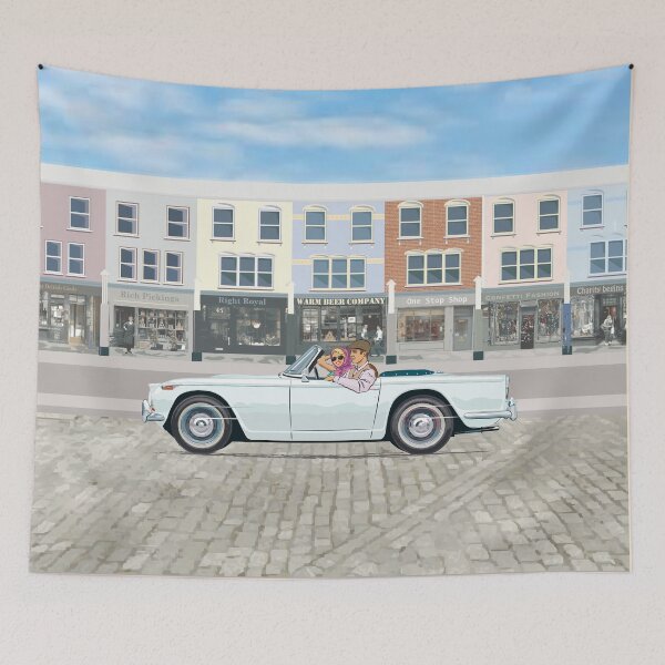 Item preview, White TR4a – with white wall tires designed and sold by Bigs66.