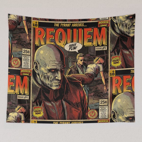 Item preview, Resident Evil 9 Requiem Retro Vintage Comic Cover Art designed and sold by Back2Collage.