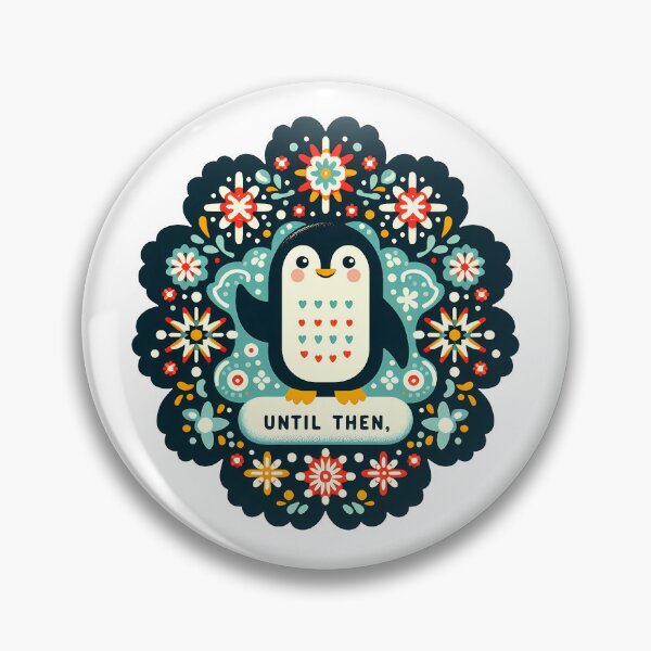 Item preview, Until Then Penguin – Scandinavian Folk Art Nursery Rhyme by heidiannemorris © designed and sold by FOLK ART FUSION by heidiannemorris.