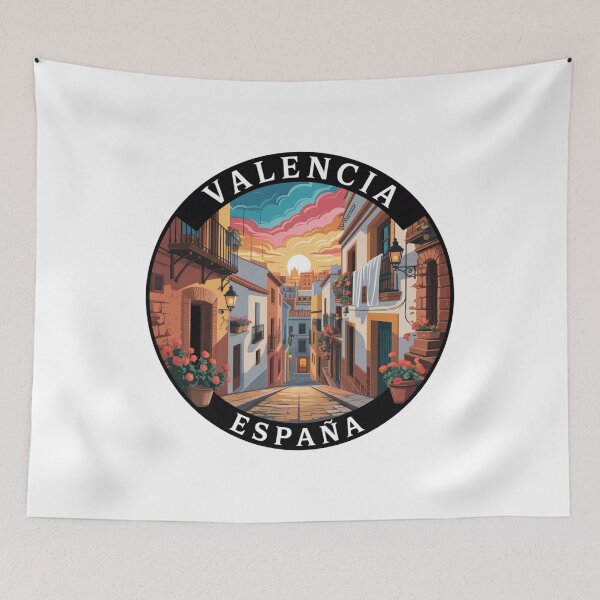 Item preview, Valencia Spain: El Carmen Old Town Street designed and sold by CircinusStore.