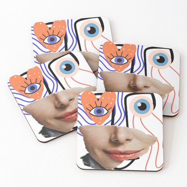 Item preview, Abstract Women Face Art Print designed and sold by Colorfuly.
