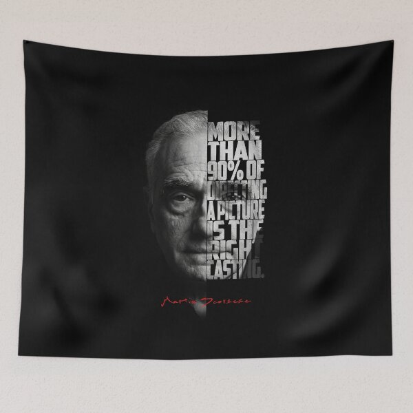 Item preview, Black and white Martin Scorsese Legendary Director quote. designed and sold by Enea Kelo.