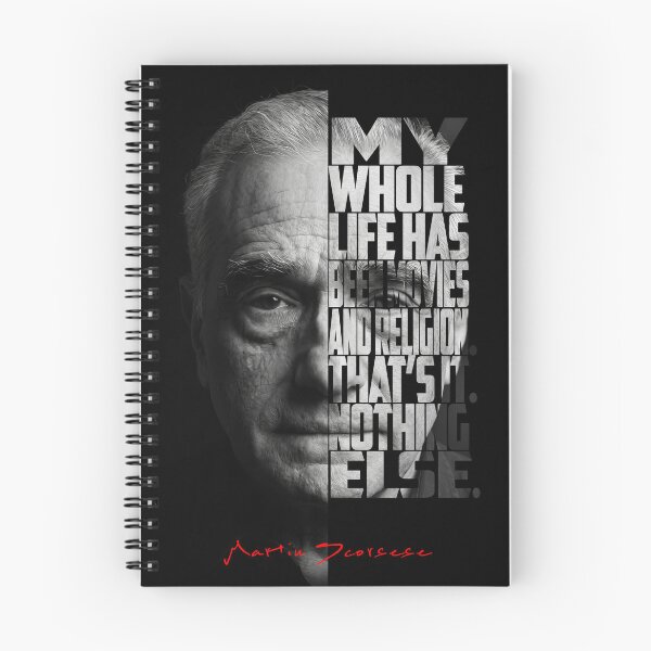 Item preview, Black and white Martin Scorsese Legendary Director quote. designed and sold by Enea Kelo.