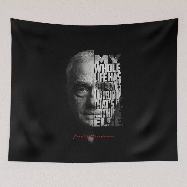 Item preview, Black and white Martin Scorsese Legendary Director quote. designed and sold by Enea Kelo.