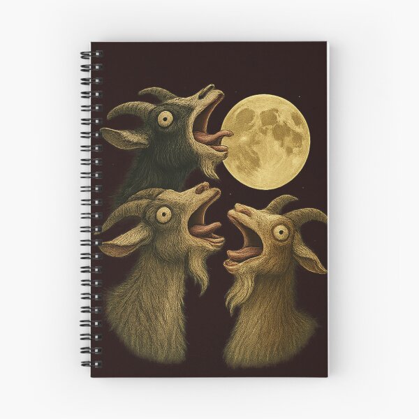 Item preview, Three Goat Moon shirt (not Wolves) designed and sold by ReggieRaggz.