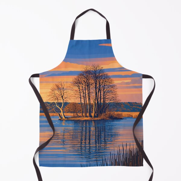 Item preview, Sunset Lake with Island Trees designed and sold by darekkocurek.