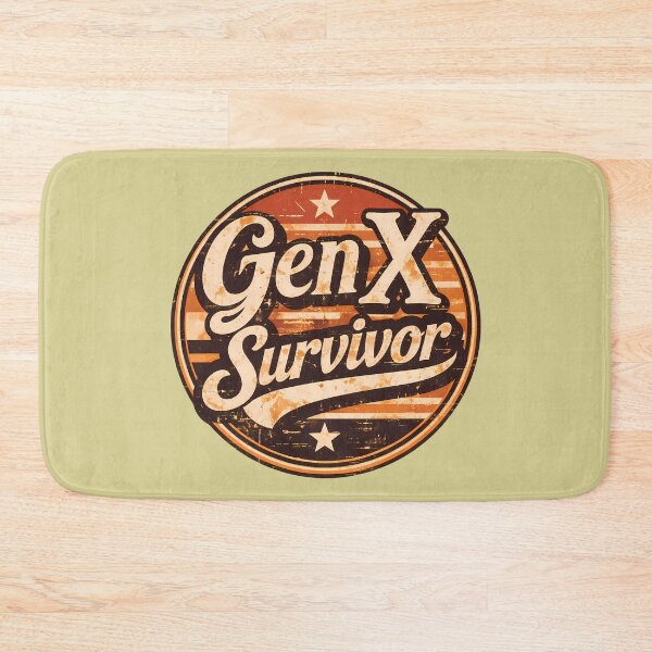 Item preview, Gen X Survivor Vintage Retro Badge Design designed and sold by PrintandJoy.