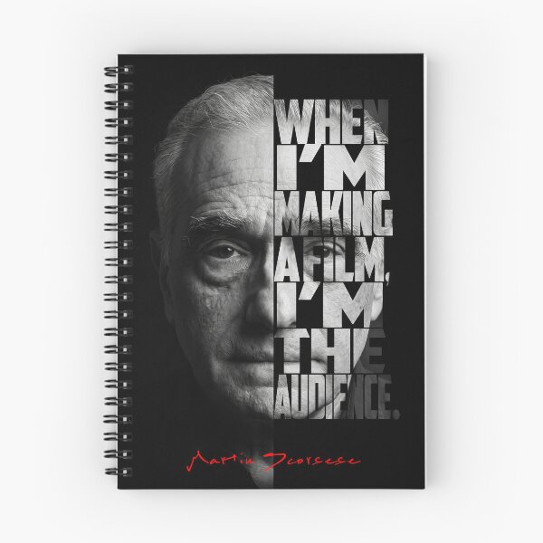 Item preview, Black and white Martin Scorsese Legendary Director quote. designed and sold by Enea Kelo.