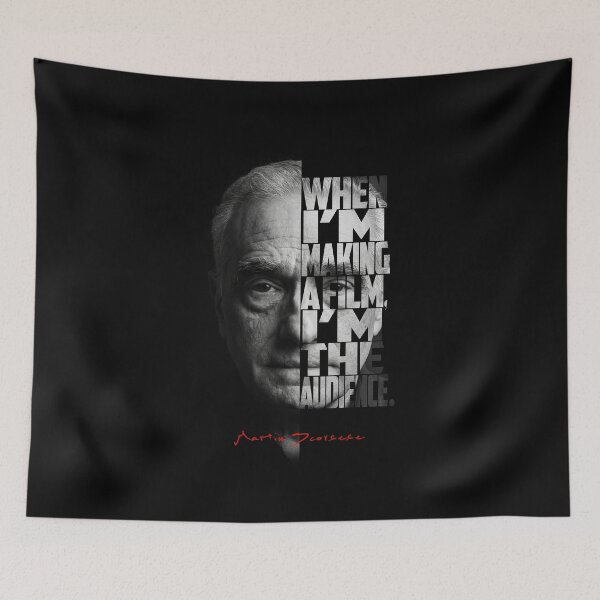 Item preview, Black and white Martin Scorsese Legendary Director quote. designed and sold by Enea Kelo.