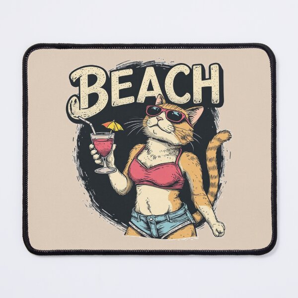 Item preview, Beach Cat – Vacation Mood Activated ?? designed and sold by Artiviose.